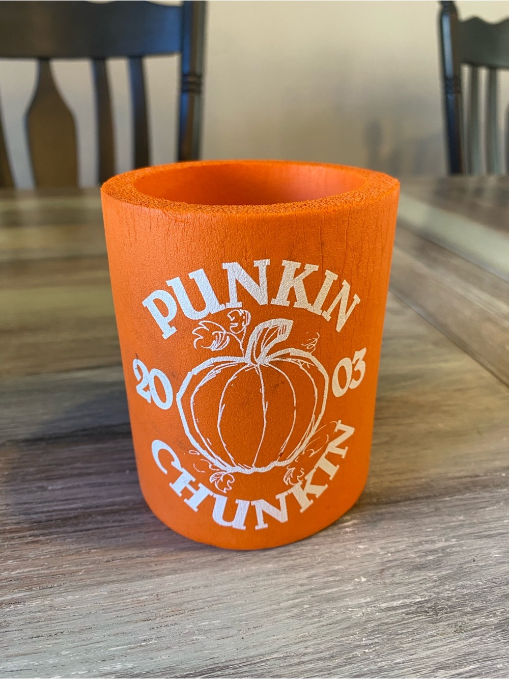 Punkin Chunkin vintage can koozie 2003 Delaware ING Direct Ad